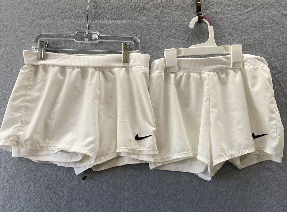 Lot of 2 Nike Court Dri-FIT Victory 3in Shorts Big Girl Size medium Athletic